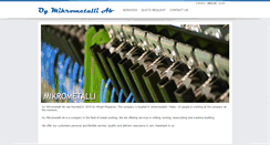Desktop Screenshot of mikrometalli.fi